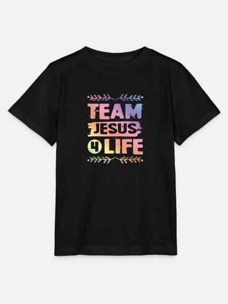 Team Jesus - Stanley/Stella Kinder T-Shirt MINI CREATOR - Schwarz