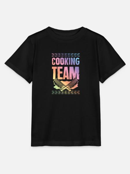 cooking team - Stanley/Stella Kinder T-Shirt MINI CREATOR - Schwarz