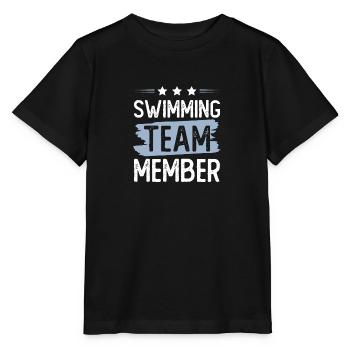Swimming Team - Stanley/Stella MINI CREATOR Kids’ T-Shirt - black - Front - Mikhail (115cm)