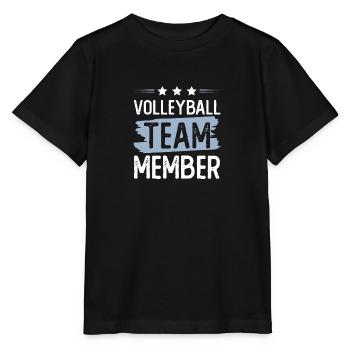 Volleyball Team - Stanley/Stella Kinder T-Shirt MINI CREATOR  - Schwarz - Vorne - Mikhail (115cm)