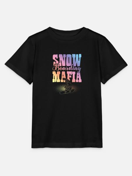 Snowboarding Mafia - Stanley/Stella Kinder T-Shirt MINI CREATOR - Schwarz