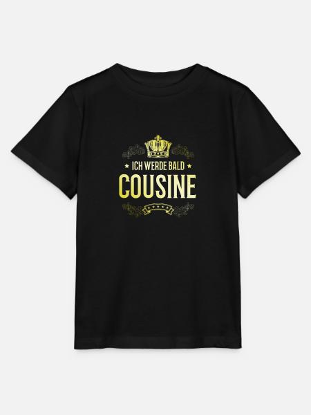 Ich werde Bald Cousine - Stanley/Stella Kinder T-Shirt MINI CREATOR  - Schwarz