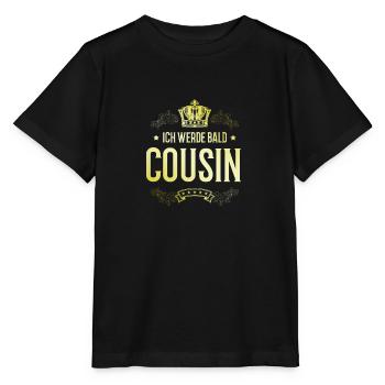 Ich werde Bald Cousin - Stanley/Stella Kinder T-Shirt MINI CREATOR  - Schwarz - Vorne - Mikhail (115cm)
