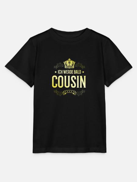 Ich werde Bald Cousin - Stanley/Stella Kinder T-Shirt MINI CREATOR - Schwarz