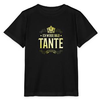 Ich werde Bald Tante - Stanley/Stella Kinder T-Shirt MINI CREATOR  - Schwarz - Vorne - Mikhail (115cm)