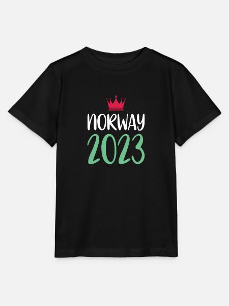Norway 2023 - Stanley/Stella Kinder T-Shirt MINI CREATOR - Schwarz