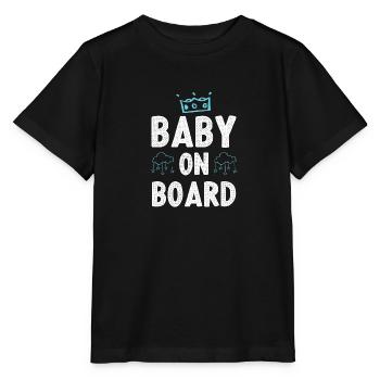 Bébé à bord - T-shirt bio MINI CREATOR Stanley/Stella Enfant - noir - Devant - Mikhail (115cm)