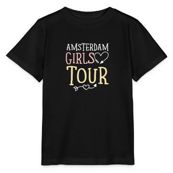 Amsterdam Girls Tour - Stanley/Stella Kinder T-Shirt MINI CREATOR  - Schwarz - Vorne - Mikhail (115cm)