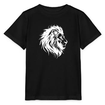 Lion Head Lion Silhouette - Stanley/Stella MINI CREATOR Kids’ T-Shirt - black - Front - Mikhail (115cm)
