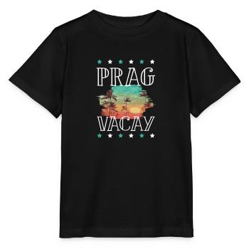 Vacances Prague - T-shirt bio MINI CREATOR Stanley/Stella Enfant - noir - Devant - Mikhail (115cm)