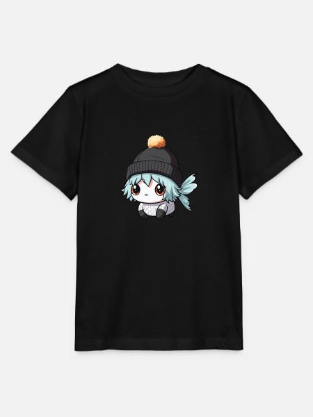 Fisch Winter Comic - Stanley/Stella Kinder T-Shirt MINI CREATOR - Schwarz
