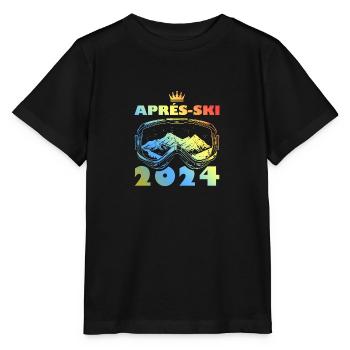 Après-ski 2024 Vacances au ski colorées - T-shirt bio MINI CREATOR Stanley/Stella Enfant - noir - Devant - Mikhail (115cm)