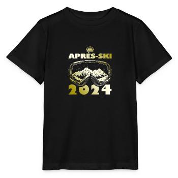 Vacances de ski après-ski 2024 - T-shirt bio MINI CREATOR Stanley/Stella Enfant - noir - Devant - Mikhail (115cm)