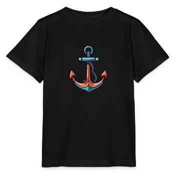 Anker Symbol Hafen - Stanley/Stella Kinder T-Shirt MINI CREATOR  - Schwarz - Vorne - Mikhail (115cm)