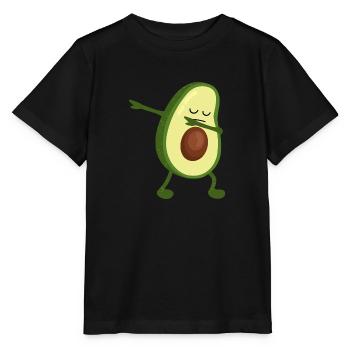 Dabbing Avocado - Dab Dance - Lustig - Cool -Trend - Stanley/Stella Kinder T-Shirt MINI CREATOR  - Schwarz - Vorne - Mikhail (115cm)