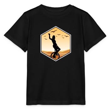 unicycle unicycle artist unicycle unicycle queen - Stanley/Stella MINI CREATOR Kids’ T-Shirt - black - Front - Mikhail (115cm)