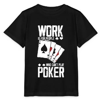 Poker - Stanley/Stella Kinder T-Shirt MINI CREATOR  - Schwarz - Vorne - Mikhail (115cm)