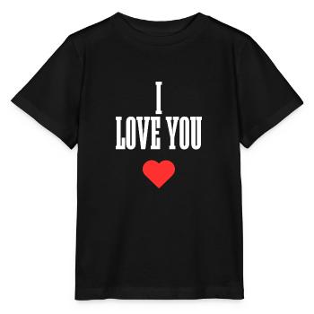 Je t’aime - T-shirt bio MINI CREATOR Stanley/Stella Enfant - noir - Devant - Mikhail (115cm)