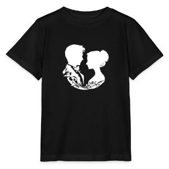 Silhouette de mariage de couple marié - T-shirt bio MINI CREATOR Stanley/Stella Enfant - noir - Devant - Mikhail (115cm)