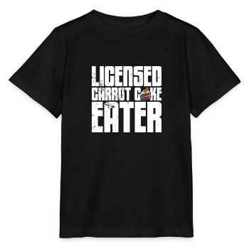 Carrot Cake Baking Baker Cake Pastry Shop - Stanley/Stella MINI CREATOR Kids’ T-Shirt - black - Front - Mikhail (115cm)