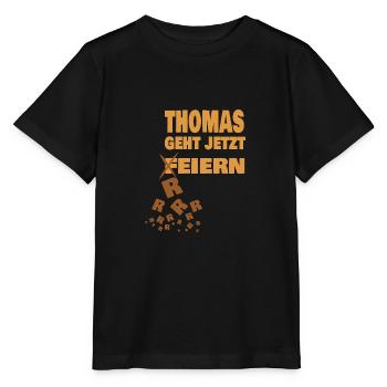 thomas - Stanley/Stella Kinder T-Shirt MINI CREATOR  - Schwarz - Vorne - Mikhail (115cm)