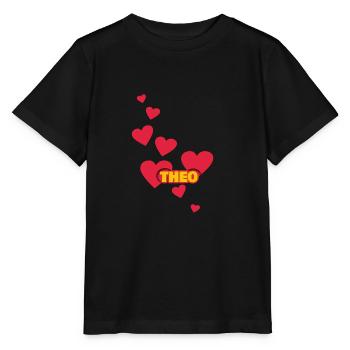 Ich liebe Theo Theobald - Stanley/Stella Kinder T-Shirt MINI CREATOR  - Schwarz - Vorne - Mikhail (115cm)
