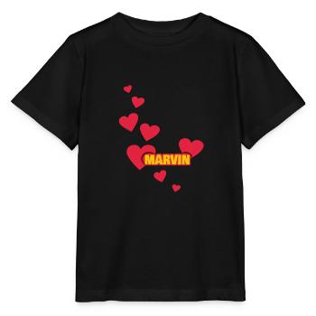Ich liebe Marvin - Stanley/Stella Kinder T-Shirt MINI CREATOR  - Schwarz - Vorne - Mikhail (115cm)