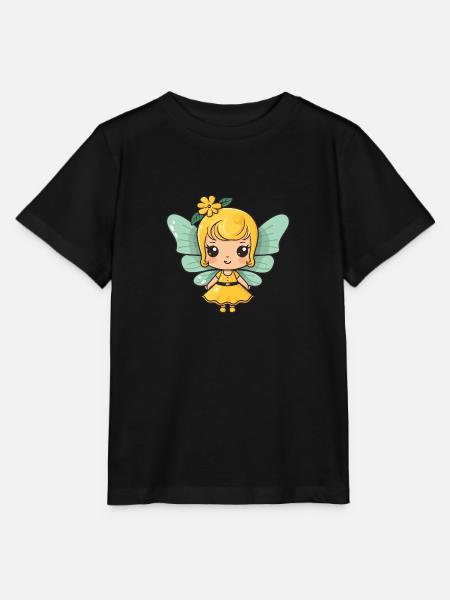 Fairy Comic Cute - Stanley/Stella MINI CREATOR Kids’ T-Shirt - black