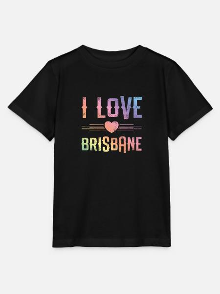 I Love Brisbane - Stanley/Stella Kinder T-Shirt MINI CREATOR - Schwarz