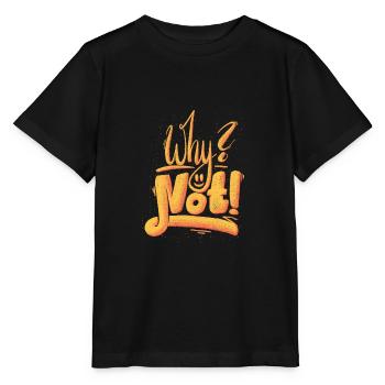 Why Not Ausrufezeichen - Stanley/Stella Kinder T-Shirt MINI CREATOR  - Schwarz - Vorne - Mikhail (115cm)