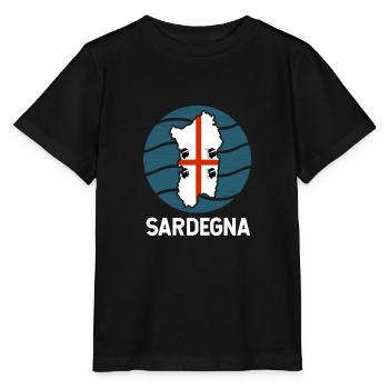 Sardinien Flagge - Stanley/Stella Kinder T-Shirt MINI CREATOR  - Schwarz - Vorne - Mikhail (115cm)