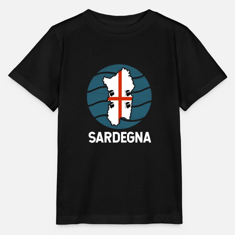 Drapeau de la Sardaigne - T-shirt bio MINI CREATOR Stanley/Stella Enfant - noir