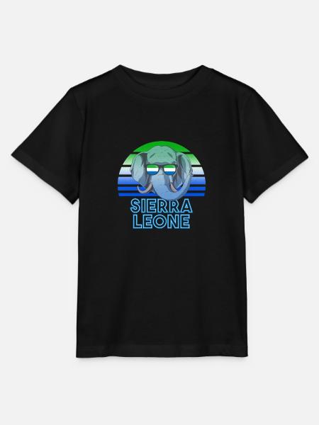 Sierra Leone - Stanley/Stella Kinder T-Shirt MINI CREATOR  - Schwarz