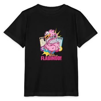 Witty Flamingo Bingo Flamingo For Bingo Players - Stanley/Stella MINI CREATOR Kids’ T-Shirt - black - Front - Mikhail (115cm)