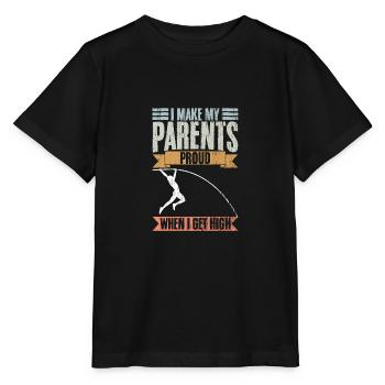 Vintage Je rends mes parents fiers quand je me défonce - T-shirt bio MINI CREATOR Stanley/Stella Enfant - noir - Devant - Mikhail (115cm)