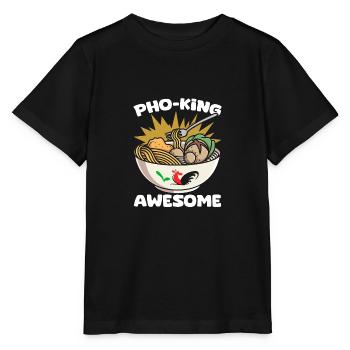 Pho King Awesome Funny Pho Pun Pho Soup A - T-shirt bio MINI CREATOR Stanley/Stella Enfant - noir - Devant - Mikhail (115cm)