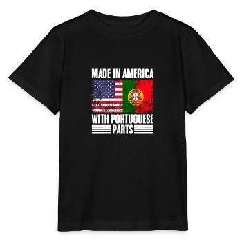 Made In America Vintage Racines portugaises A USA - T-shirt bio MINI CREATOR Stanley/Stella Enfant - noir - Devant - Mikhail (115cm)