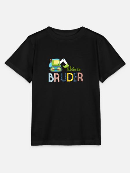 kleiner Bruder Traktor - Stanley/Stella Kinder T-Shirt MINI CREATOR - Schwarz