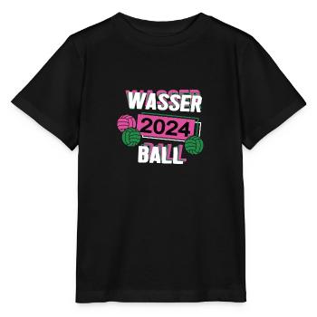 Wasserball 2024 Wasserballerin Wasserballspielerin - Stanley/Stella Kinder T-Shirt MINI CREATOR  - Schwarz - Vorne - Mikhail (115cm)