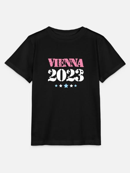 Vienna 2023 Wien - Stanley/Stella Kinder T-Shirt MINI CREATOR  - Schwarz
