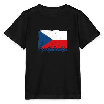 National Patriotisch Tschechien Slowakei Land - Stanley/Stella Kinder T-Shirt MINI CREATOR  - Schwarz - Vorne - Mikhail (115cm)
