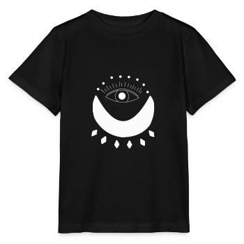 Mysticisme lunaire Inca et Maya - T-shirt bio MINI CREATOR Stanley/Stella Enfant - noir - Devant - Mikhail (115cm)
