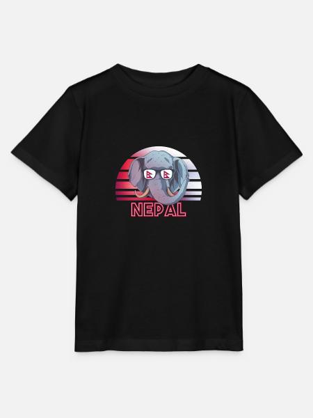 Nepal - Stanley/Stella Kinder T-Shirt MINI CREATOR  - Schwarz