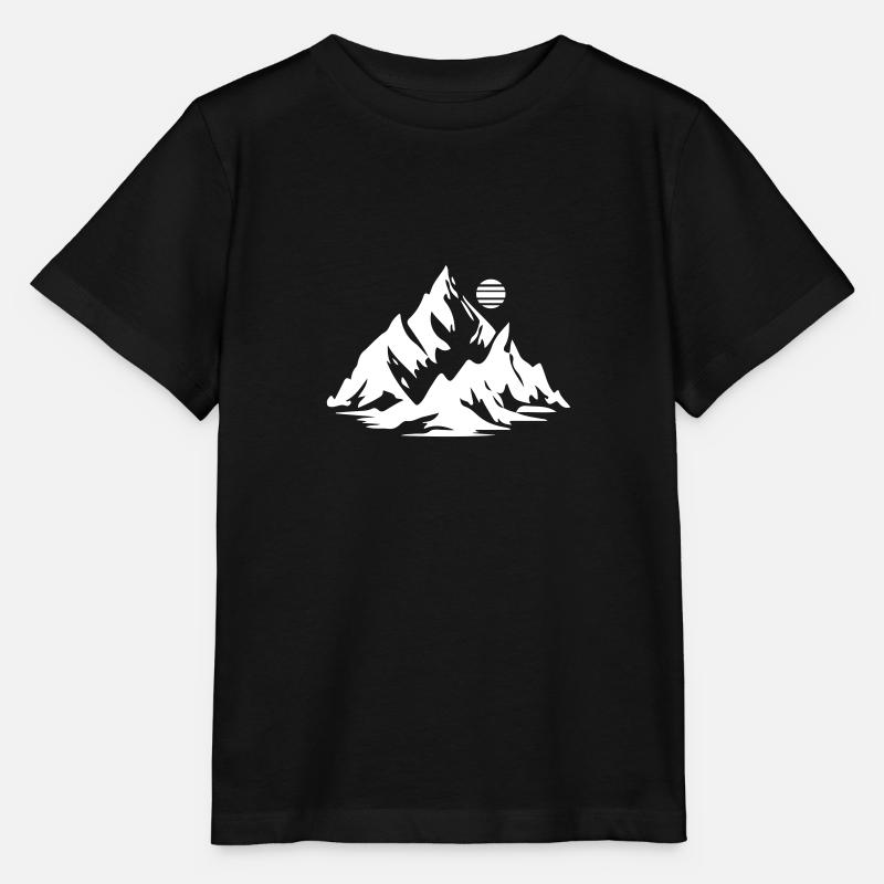 Symbole de la montagne - T-shirt bio MINI CREATOR Stanley/Stella Enfant - noir