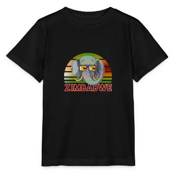 Zimbabwe - Stanley/Stella MINI CREATOR Kids’ T-Shirt - black - Front - Mikhail (115cm)