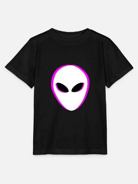 Aliens Außerirdischer Kopf - Stanley/Stella Kinder T-Shirt MINI CREATOR  - Schwarz