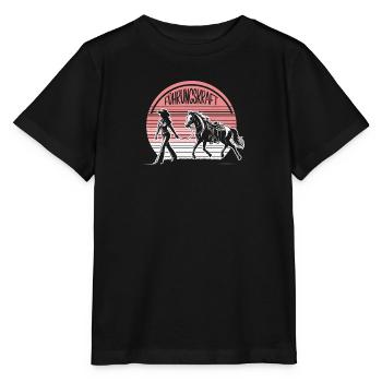 Führungskraft Pferd Reiten Geschenkidee Pferde - Stanley/Stella Kinder T-Shirt MINI CREATOR  - Schwarz - Vorne - Mikhail (115cm)