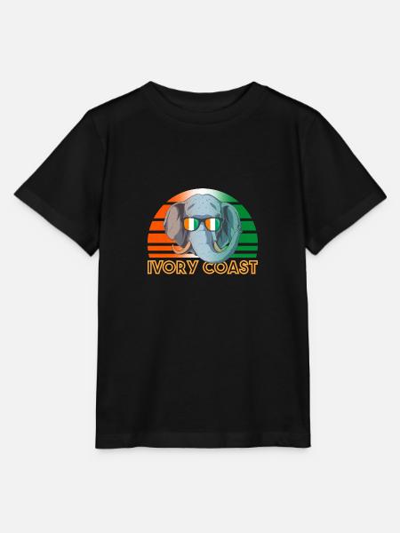 Elfenbeinküste - Stanley/Stella Kinder T-Shirt MINI CREATOR - Schwarz