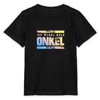 Ich werde Bald Onkel - Stanley/Stella Kinder T-Shirt MINI CREATOR  - Schwarz - Vorne - Mikhail (115cm)
