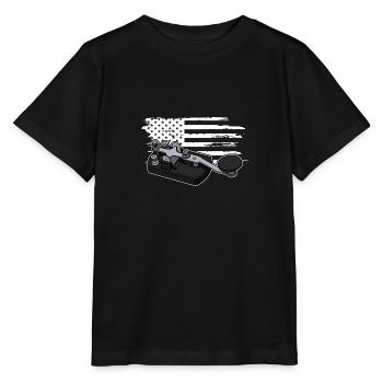 Technicien radio mortel Morse Hobby Ham - T-shirt bio MINI CREATOR Stanley/Stella Enfant - noir - Devant - Mikhail (115cm)